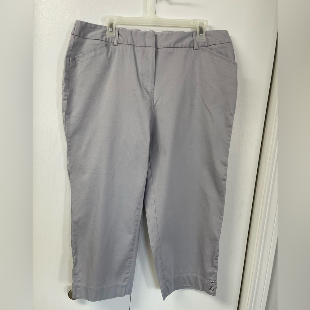 Gray Capri pants. Size 14, by Avenue
